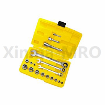 棘轮两用扳手套筒组套，18PC，BS401118