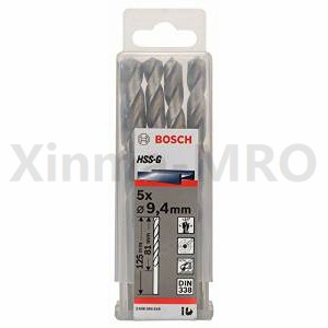 博世麻花钻，直柄全磨高速钢 9.4mm 5根/包，2608585518