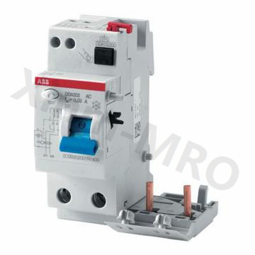 ABB 电磁式微型漏电保护附件AC型瞬动型，DDA202 AC-25/0.5