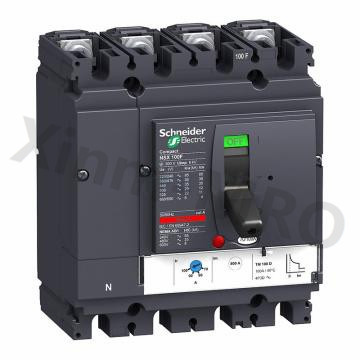 施耐德Schneider 固定式塑壳断路器50KA，NSX100NTM80D 4P4D