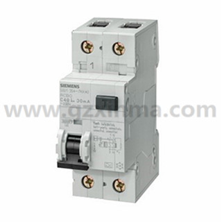 西门子 AC型带过电压保护微型漏电断路器，5SU9 AC 30mA 1P+N C25 6KA，5SU93561KN25
