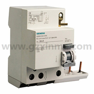 西门子 5SM9 5SN4/5SL4专用漏电保护附件 40A/3P/30mA A型，5SM93336