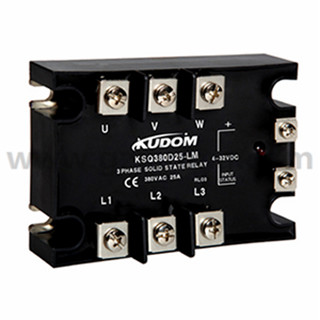 库顿 三相面板安装固态继电器，KSQ480A40-LM 40A 48-530VAC 90-280VAC控制