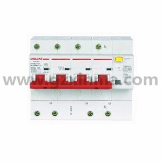 德力西 微型漏电保护断路器，DZ47LE-125 4P D63A 100mA，DZ47LE1254D63R100
